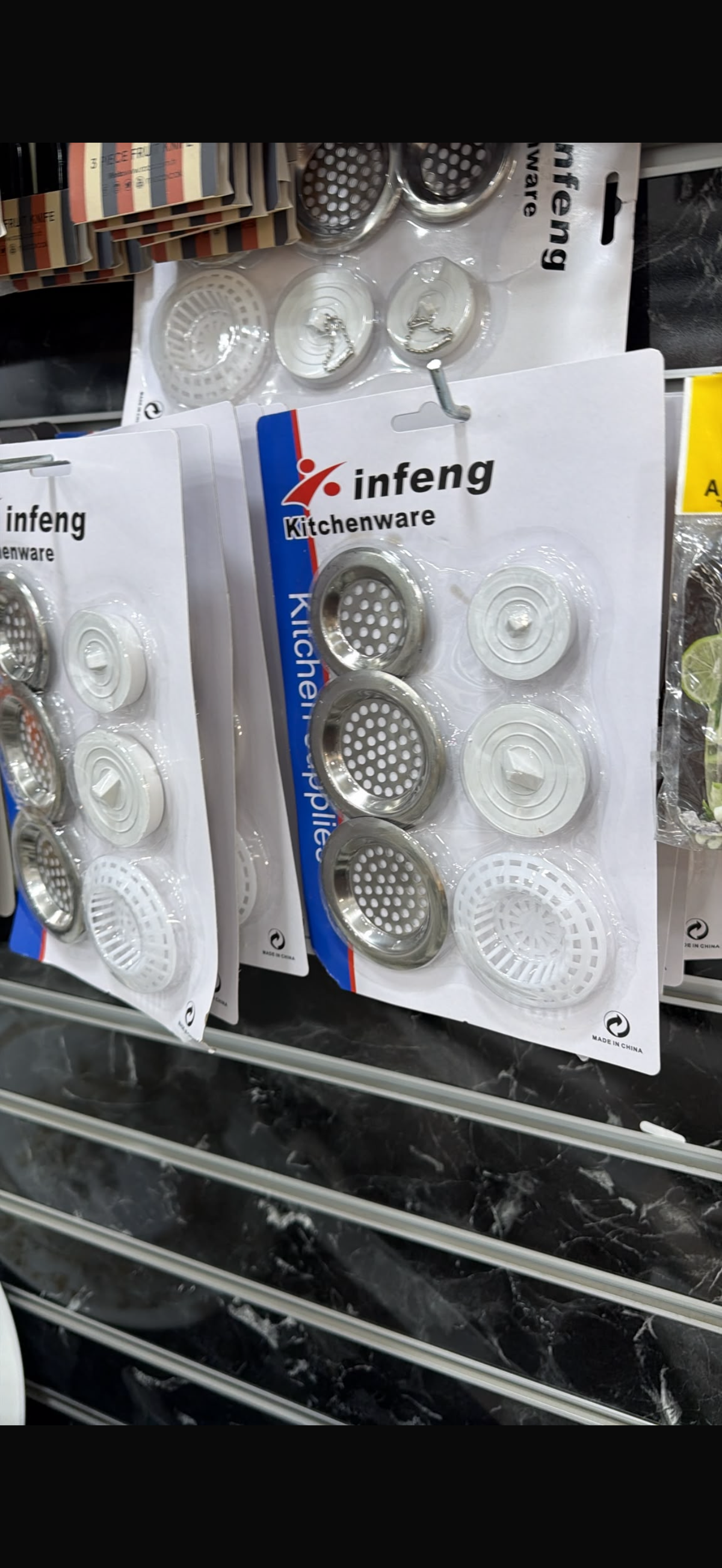 Lavabo süzgeçi seti