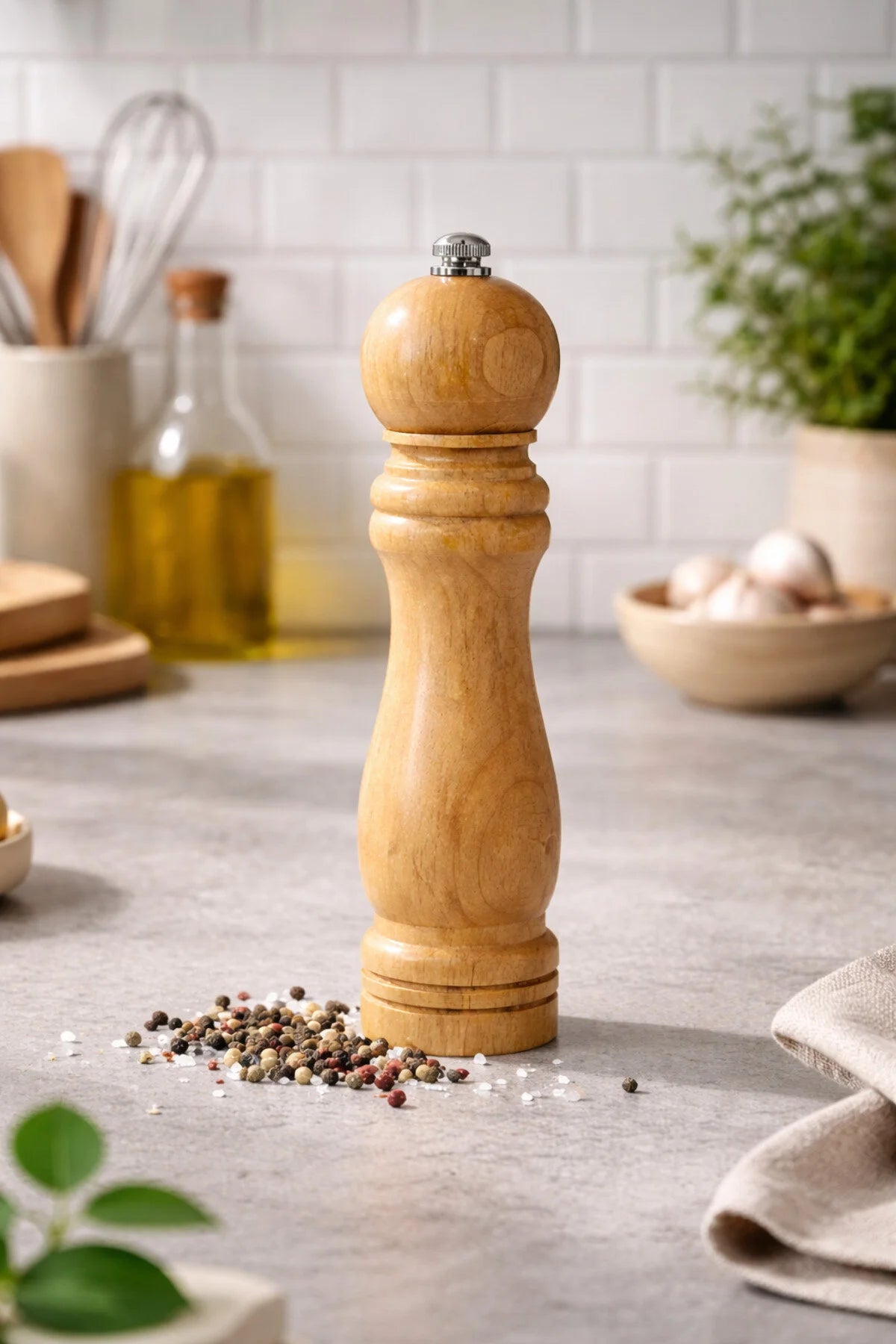 Bambu tuz ve baharat değirmen