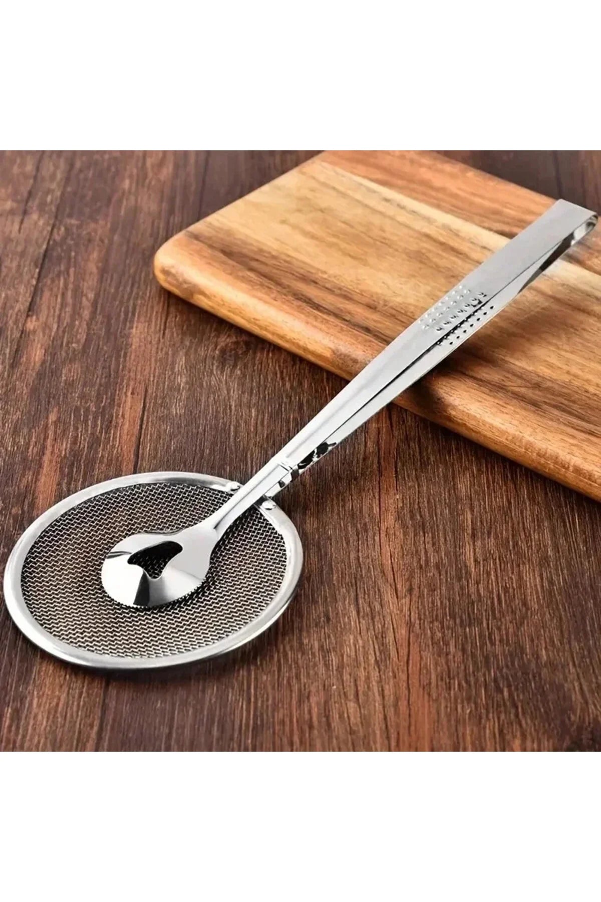 Metal süzgeçli kızartma maşası