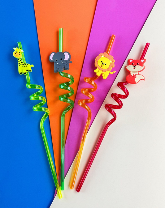 4'Lü Fügürlü Çocuk Pipeti